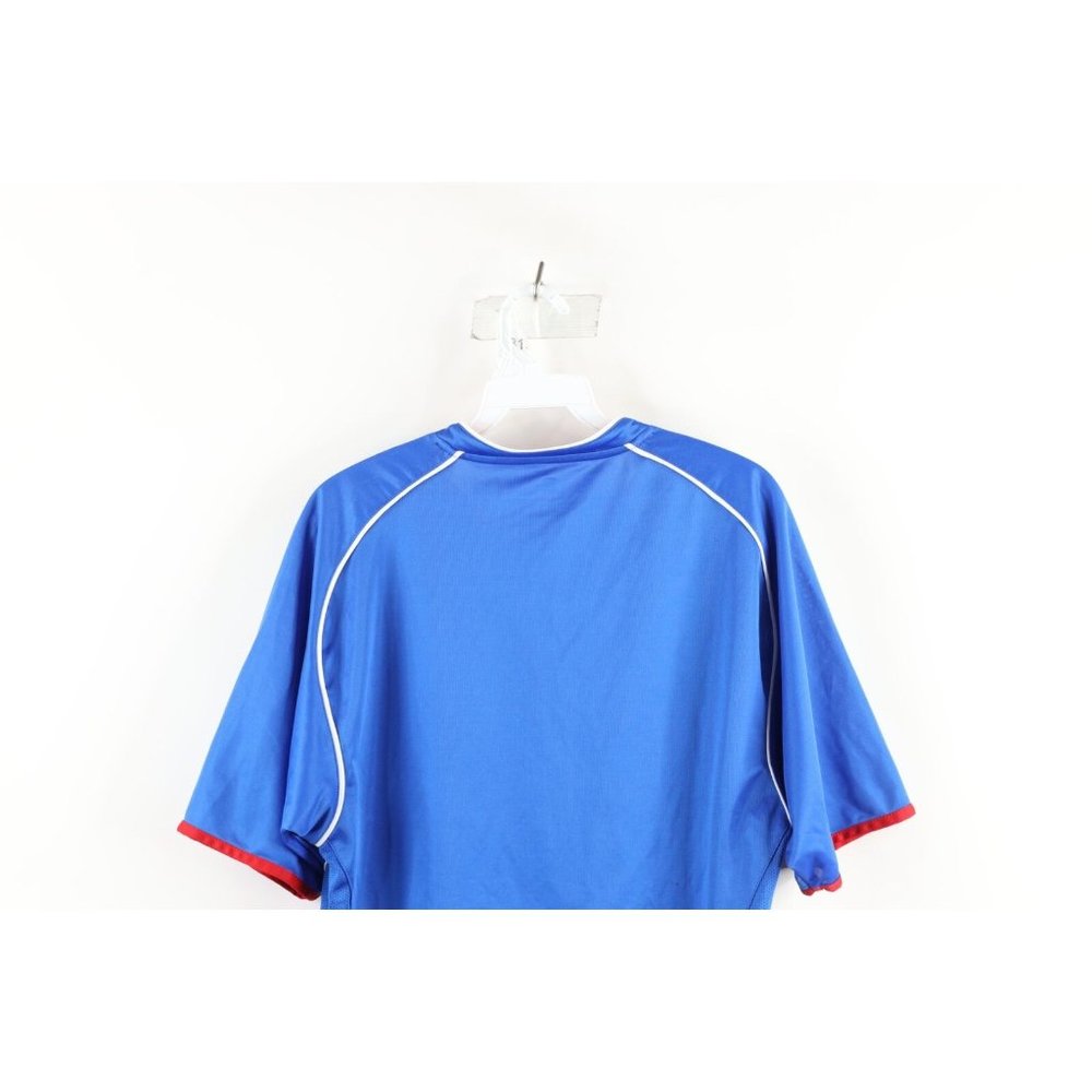 Vintage Umbro Mens Small Spell Out Carling Glasgow Rangers Soccer Jersey Blue - Picture 10 of 11